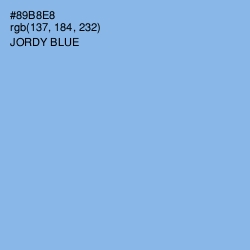 #89B8E8 - Jordy Blue Color Image