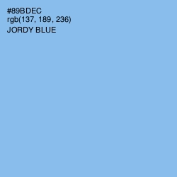 #89BDEC - Jordy Blue Color Image