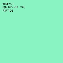 #89F4C1 - Riptide Color Image