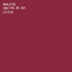 #8A273E - Lotus Color Image