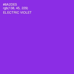 #8A2DE5 - Electric Violet Color Image