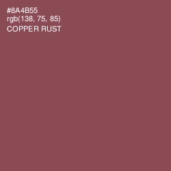 #8A4B55 - Copper Rust Color Image