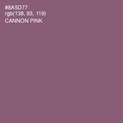 #8A5D77 - Cannon Pink Color Image