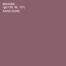 #8A606B - Sand Dune Color Image