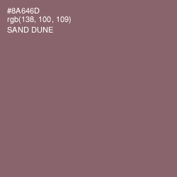 #8A646D - Sand Dune Color Image