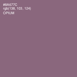 #8A677C - Opium Color Image