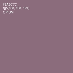 #8A6C7C - Opium Color Image