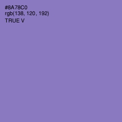#8A78C0 - True V Color Image