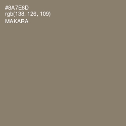 #8A7E6D - Makara Color Image