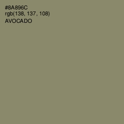 #8A896C - Avocado Color Image