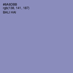 #8A8DBB - Bali Hai Color Image