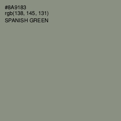 #8A9183 - Spanish Green Color Image