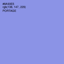 #8A93E5 - Portage Color Image