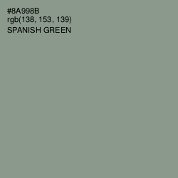 #8A998B - Spanish Green Color Image