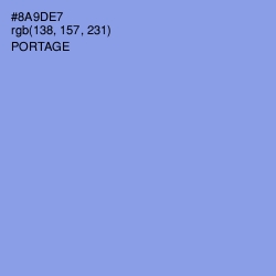 #8A9DE7 - Portage Color Image