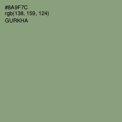 #8A9F7C - Gurkha Color Image
