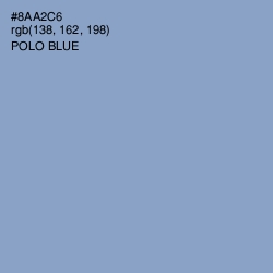 #8AA2C6 - Polo Blue Color Image