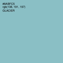 #8ABFC5 - Glacier Color Image