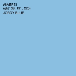 #8ABFE1 - Jordy Blue Color Image