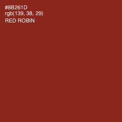 #8B261D - Red Robin Color Image