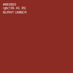 #8B2B23 - Burnt Umber Color Image