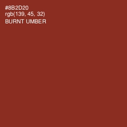 #8B2D20 - Burnt Umber Color Image