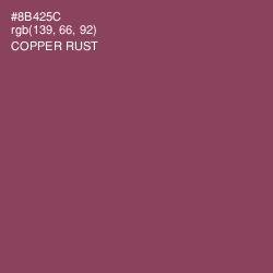 #8B425C - Copper Rust Color Image