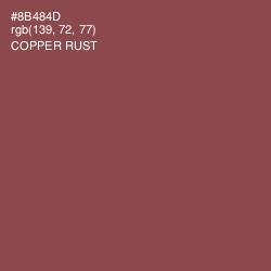 #8B484D - Copper Rust Color Image