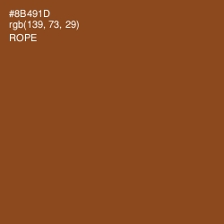 #8B491D - Rope Color Image