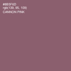 #8B5F6D - Cannon Pink Color Image