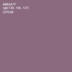 #8B6A7F - Opium Color Image