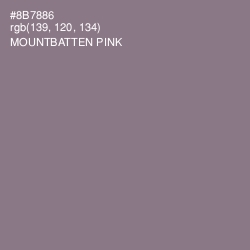 #8B7886 - Mountbatten Pink Color Image