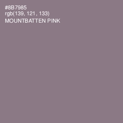 #8B7985 - Mountbatten Pink Color Image