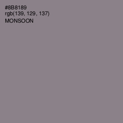 #8B8189 - Monsoon Color Image