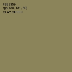 #8B8359 - Clay Creek Color Image