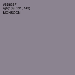 #8B838F - Monsoon Color Image