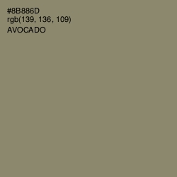 #8B886D - Avocado Color Image