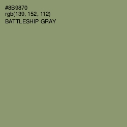 #8B9870 - Battleship Gray Color Image
