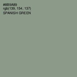 #8B9A89 - Spanish Green Color Image