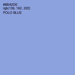 #8BA2DE - Polo Blue Color Image
