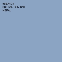 #8BA4C4 - Nepal Color Image