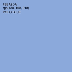 #8BA9DA - Polo Blue Color Image