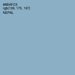 #8BAFC5 - Nepal Color Image