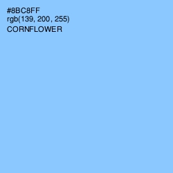 #8BC8FF - Cornflower Color Image