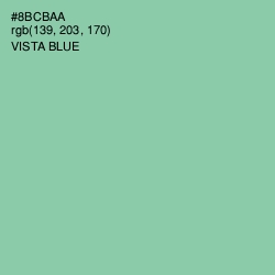 #8BCBAA - Vista Blue Color Image