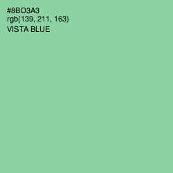 #8BD3A3 - Vista Blue Color Image