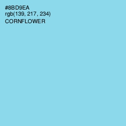 #8BD9EA - Cornflower Color Image