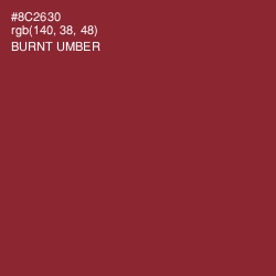 #8C2630 - Burnt Umber Color Image