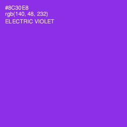#8C30E8 - Electric Violet Color Image