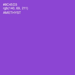 #8C45D3 - Amethyst Color Image